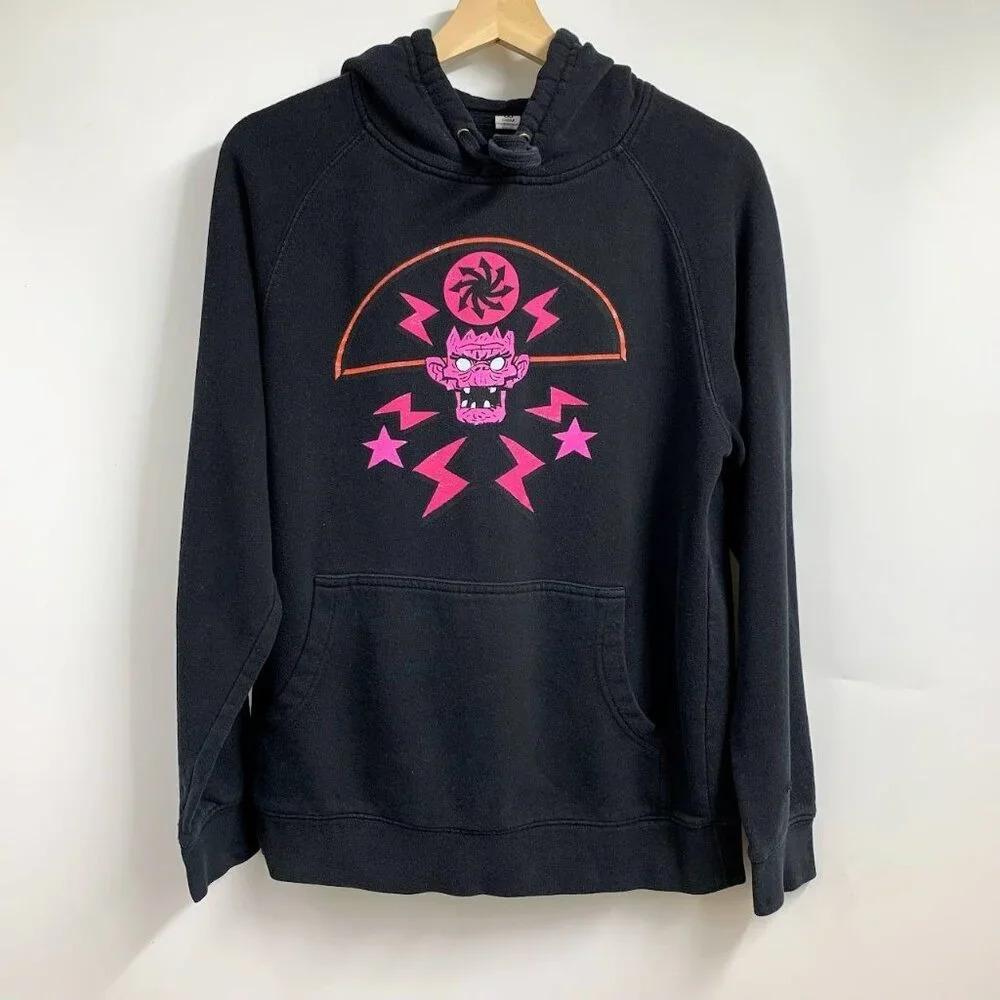 Gorillaz‎ Sweater Men's Black Hoodie Hooded Cracker Island Cult of Gorillaz SZ S